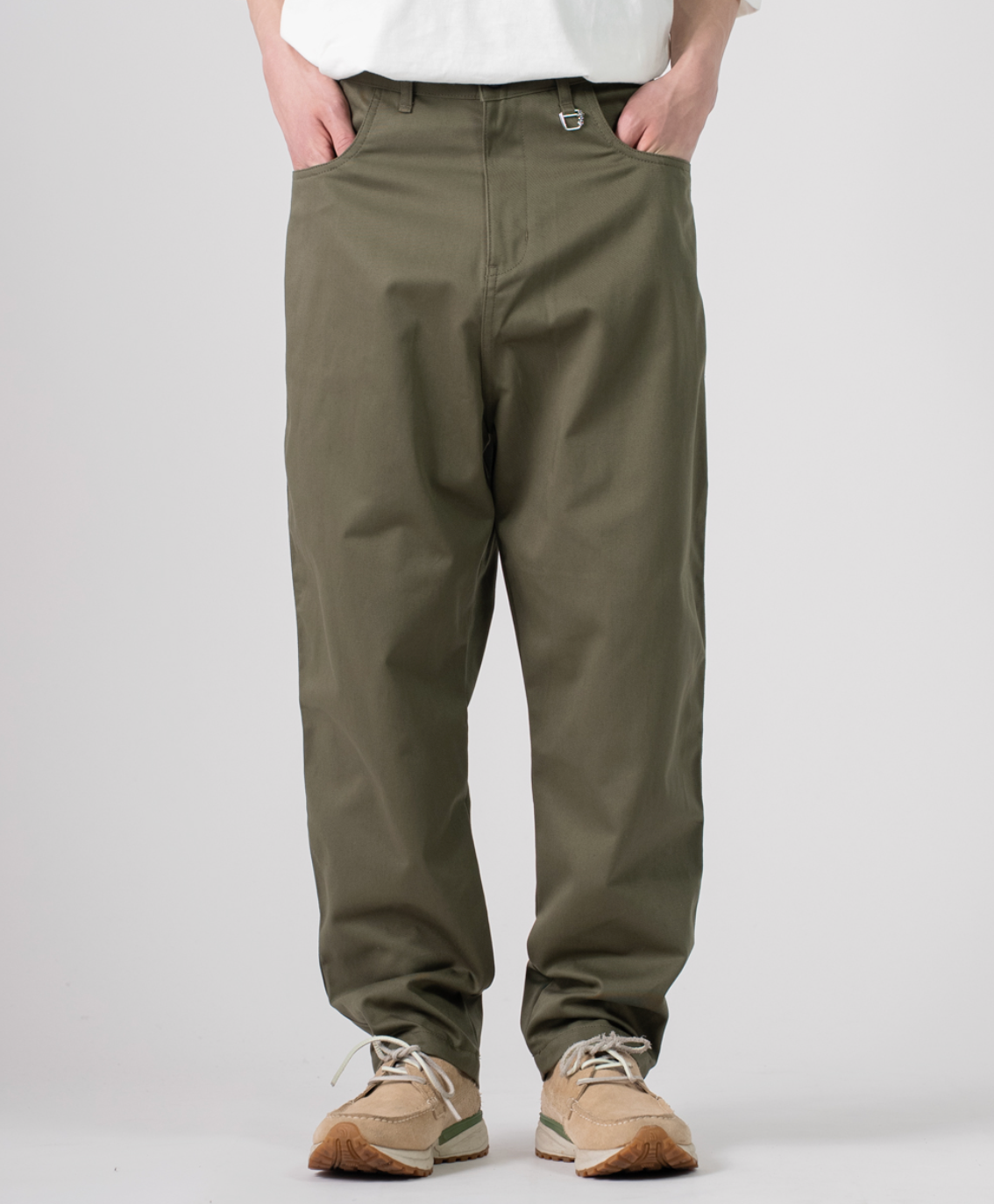 rehacer レアセル Side Pocket Tapered Washed Pants - OLIVE -