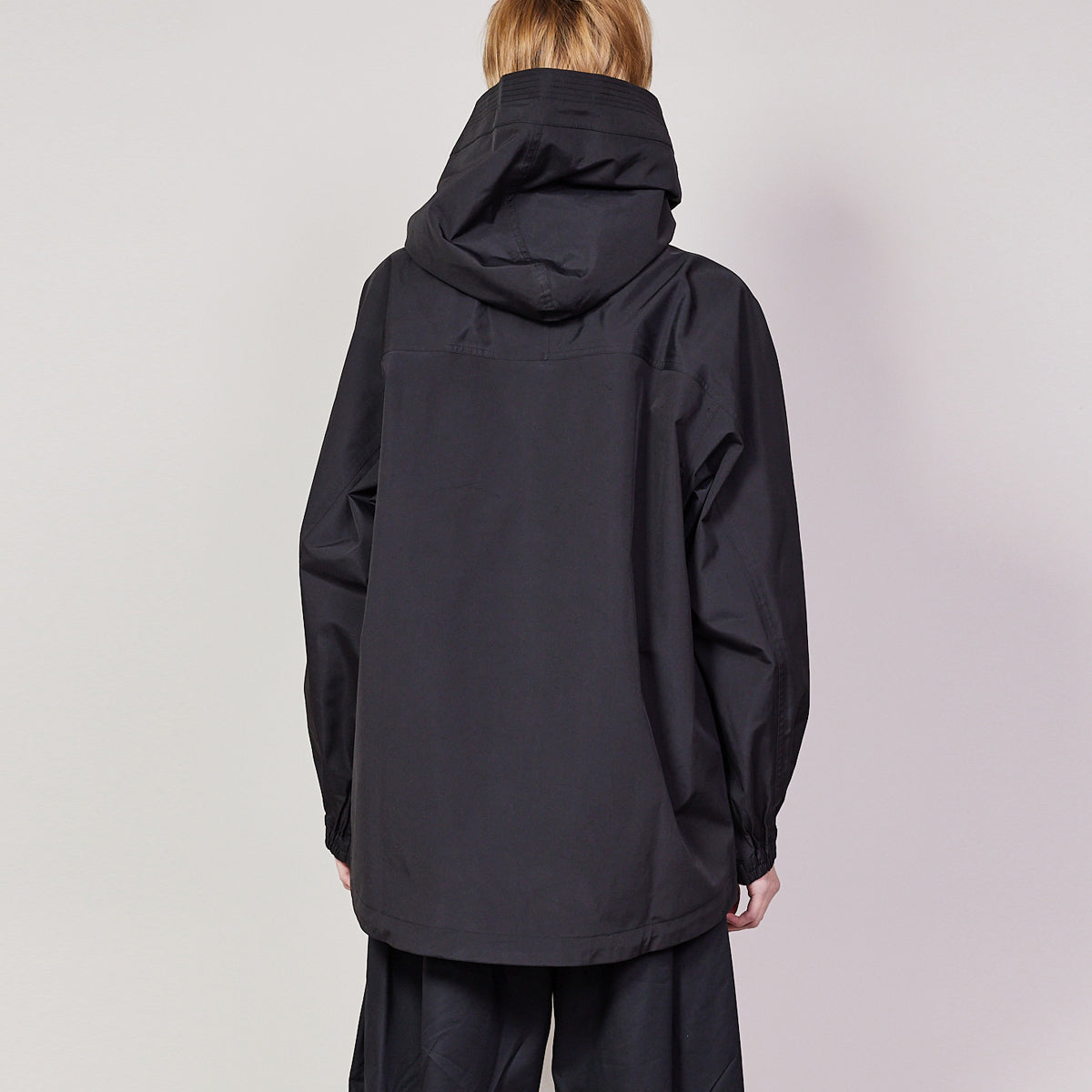 rehacer レアセル 3 Layer Big Hooded Jacket - BLACK -