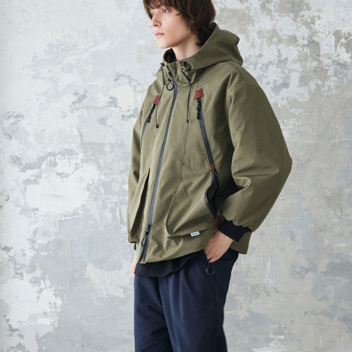 rehacer レアセル 3Layer Hooded Padding Jacket - KHAKI -