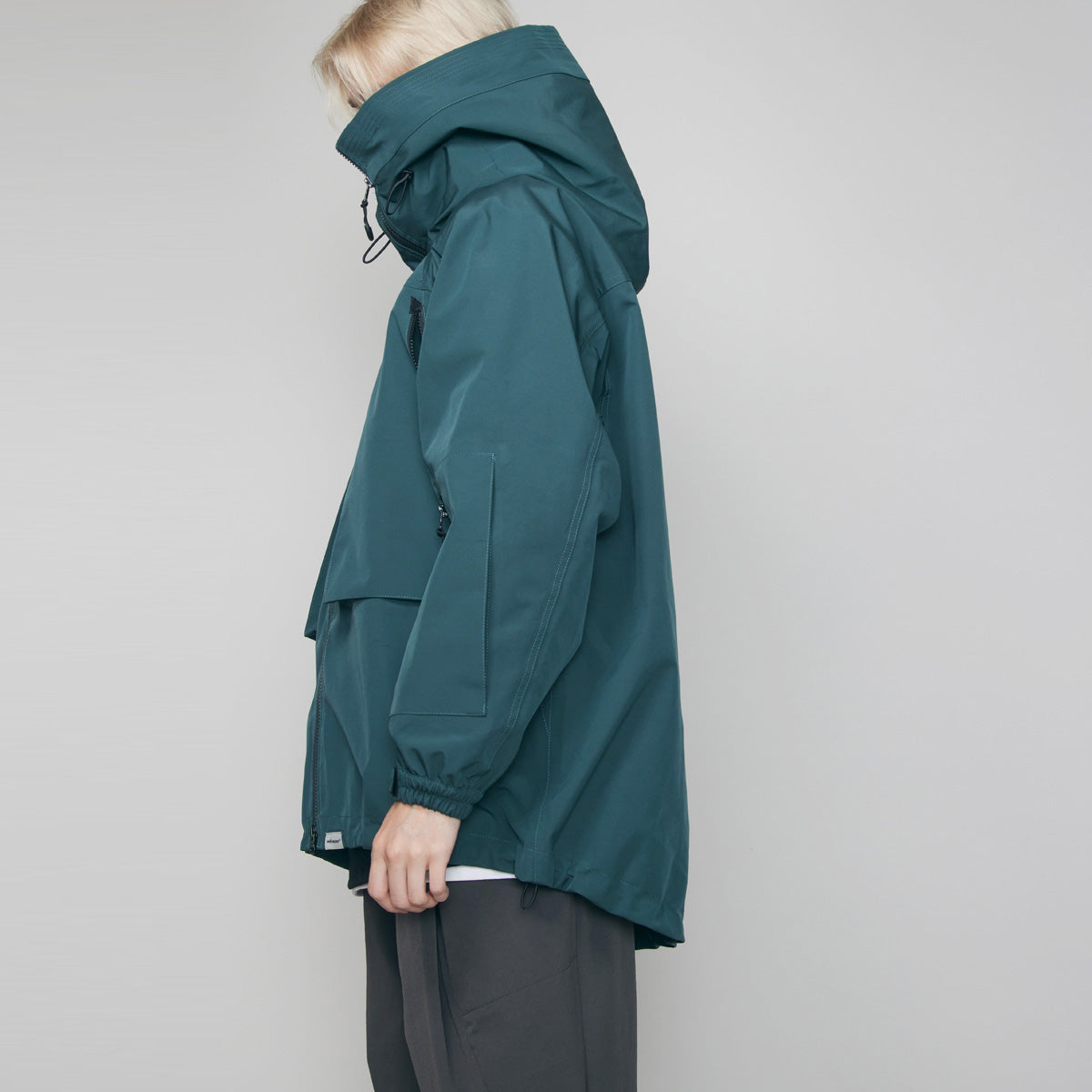 rehacer レアセル 3 Layer Big Hooded Jacket - GREEN -