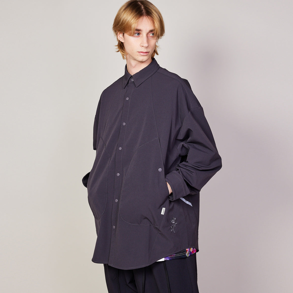 rehacer レアセル Tech Shirt Jacket - NAVY -