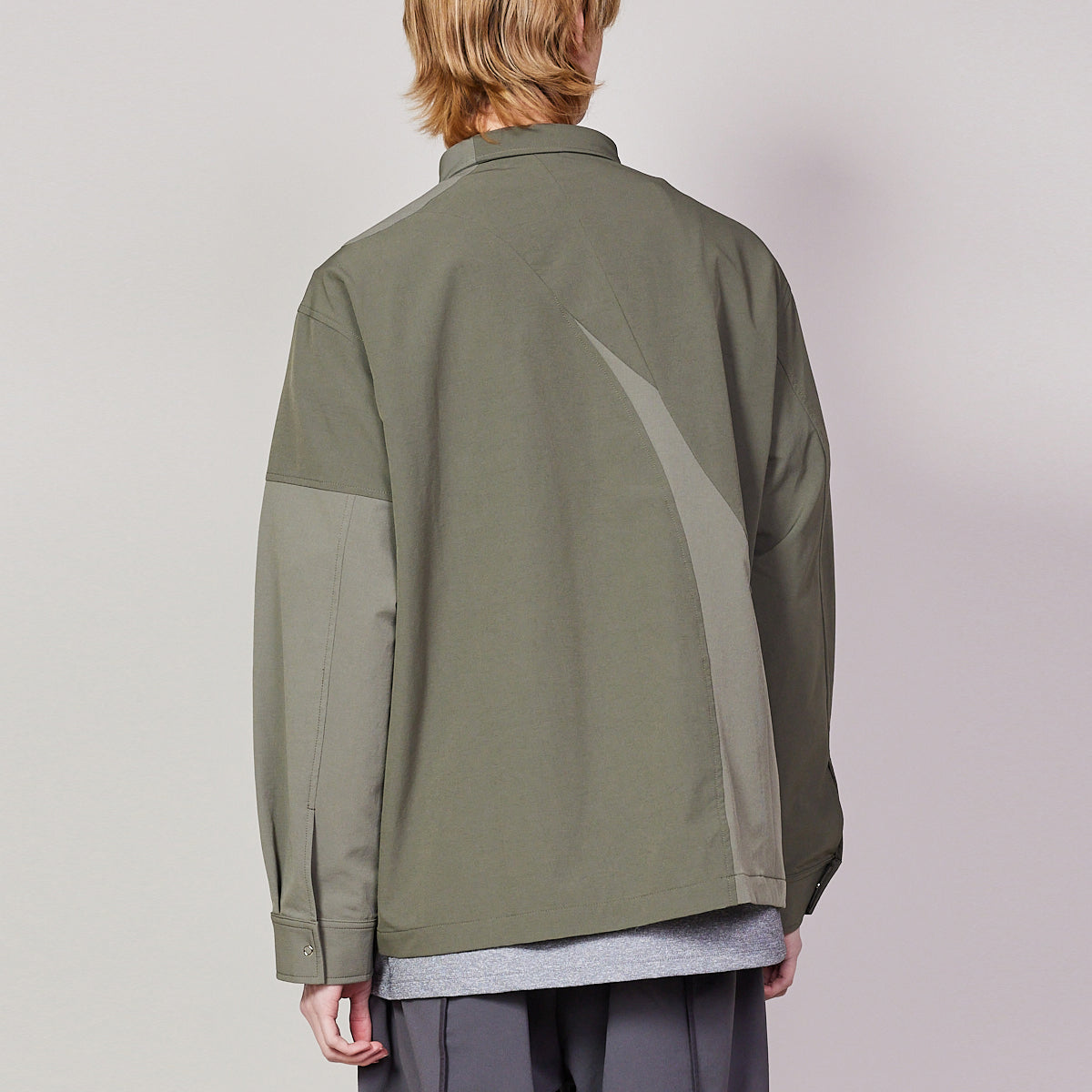 rehacer レアセル Panel Tech Shirt Jacket - KHAKI -